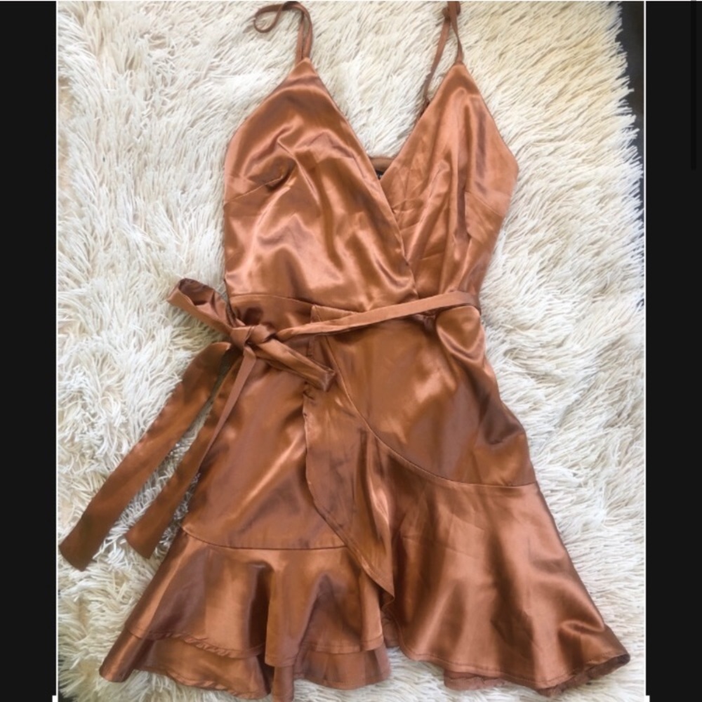 Fashion Nova Bronze Dress